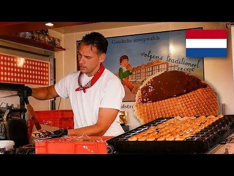Amsterdam Street Food Tour - Must Try DUTCH Snack in Albert Cuyp, The Netherlands 🇳🇱