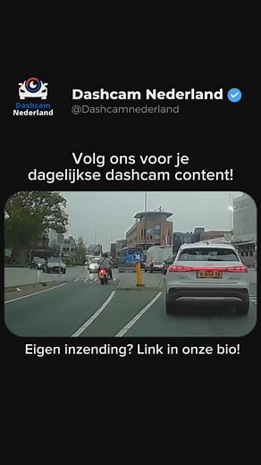 Brommer rijdt spook 👻 Zelf iets gefilmd? Link in bio! 🎦 Volg @dashcamnederland voor meer!🔥 | Dashcam Nederland