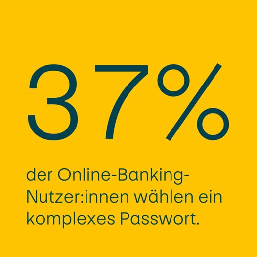 📱Ob Banking App, Online Shop oder Streamingdienst, wir sind ständig digital unterwegs. Aber wie gut schützen wir uns dabei? 🧐 📊 Nur 37 Prozent der Schweizer Online Banking Nutzer:innen setzen laut einer Studie von Alpian, Proton und GFS Bern auf ein komplexes Passwort. 😬 🔐Viele verlassen sich auf die Bank, doch Sicherheit beginnt bei jedem selbst. 💪 | PostFinance