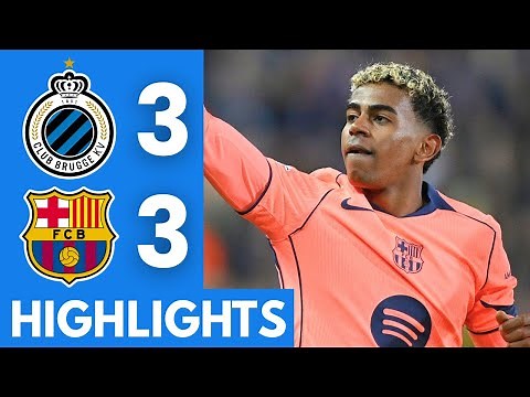 Club Brugge vs Barcelona (3-3) Highlights | UEFA Champions League 2025/26