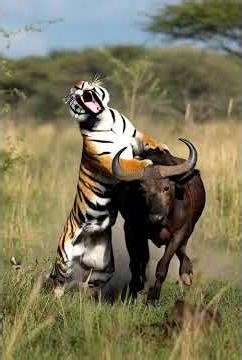 Tiger attack buffalo. #shorts #viral #shortsfeed