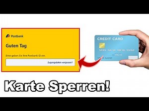Postbank Karte online sperren und neue Karte beantragen | Anleitung