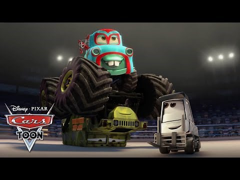 😎 Monster Truck Mater in the Ring! | Cars Toons | Disney Kids