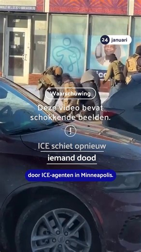 Er is opnieuw iemand doodgeschoten door ICE-agenten in Minneapolis. | NU.nl