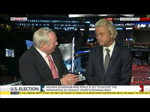 Geert Wilders Interview At US Republican Convention In Cleveland