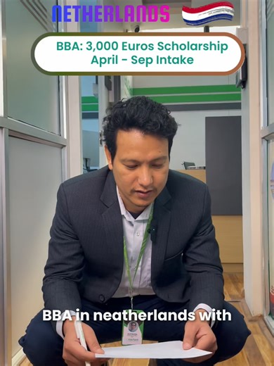 BBA IN NETHERLAND. 🇳🇱 STUDY IN THE NETHERLANDS – SEPT 2026 INTAKE OPEN! 🎓✨ NETHERLANDS starts here. ❌ No Financial Documents ⏳ Gap up to 10 Years Accepted 🎯 Bachelor’s Programs For more information, contact us: ☎️：01-5924001 | 9768771970 📍: New Baneshwor, Kathmandu