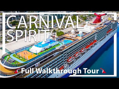 Carnival Spirit | Full Walkthrough Ship Tour | 4k 2024 New Video| Fully Renovated