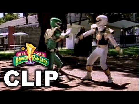 Mighty Morphin Power Rangers - Green Ranger vs. White Ranger Tommy Oliver Fight Scene