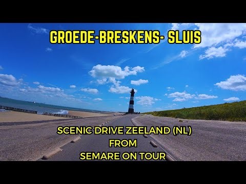 Scenic Drive Video Zeeland NL 4K Groede Breskens Sluis 4K