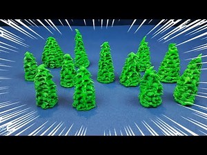 Tannenbaum aus Ton | Kinder basteln | einfaches modellieren