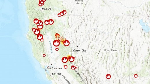 Interactive map shows where every wildfire is burning in California