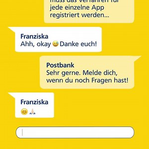 Hast du auch ein neues Smartphone zu Weihnachten bekommen? 📱 Registriere dich einfach nochmals beim BestSign Verfahren, um unsere App weiterhin in vollem Umfang nutzen zu können. 😎 Unser Geheimtipp: Öffne die App auf deinem alten und parallel auch auf deinem neuen Smartphone. So kannst du dich ruckzuck mit dem neuen Gerät verifizieren. Weitersagen ausdrücklich erwünscht! 🤩 | Postbank