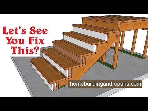 How To Increase Individual Stair Step Depth For The Entire Stairway - Home Remodeling Tips