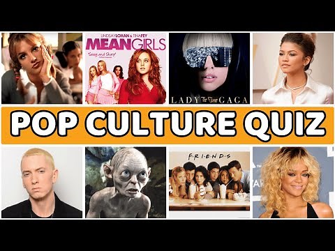 Pop Culture Quiz Challenge | Music, Movies, TV & Celebs Trivia Game