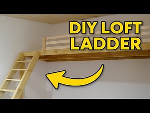 DIY Ladder & Stairs for Mezzanine Sleeping Loft | Space Saving Loft Access