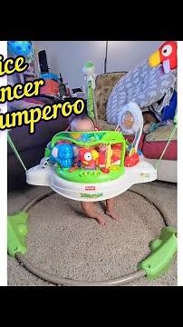 mom review and demo of the Rainforest Jumperoo Baby Bouncer by Fisher-Price