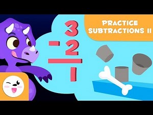 Subtraction exercises - Learn to subtract with Dinosaurs - Mathematics for kids