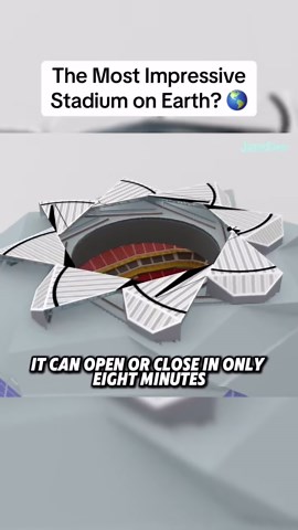 The Mercedes-Benz Stadium in Atlanta, Georgia. Home of The Falcons and Atlanta United FC. #3d #3danimation #jaredowen #educational