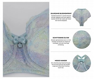 🦋 Mariposa van Marlies Dekkers 🦋 Hoe prachtig is deze BH? 🧚‍♀️ De Mariposa van Marlies Dekkers in het mooie Sparkling Iridescent Aqua ligt nu in onze winkels en is beschikbaar op onze webshop. https://www.lingeriemarie.be/nl/dames/merk=marlies dekkers serie=mariposa | Lingerie Marie