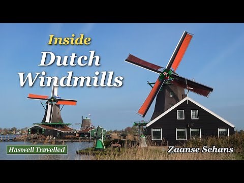 Historic Dutch Windmills in Action – See How They Work | Zaanse Schans, Netherlands 4K