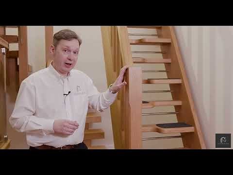 🪵 Oak 40 Space-Saving Loft Staircase | Alternating Tread Design for Compact Spaces