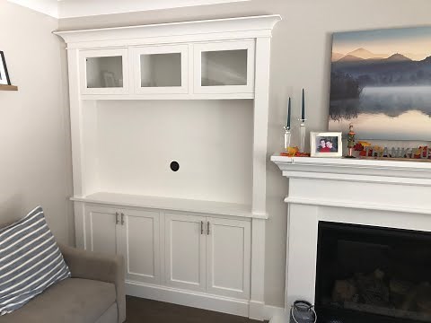 How To Make Custom Entertainment Center- How To Transform An Open Niche Into A Beautiful Built-In.