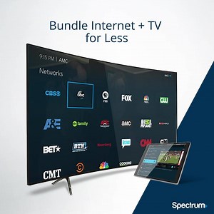 Combine Spectrum Internet TV and get the fastest Internet starting speeds w/ no data caps plus 125 channels with free HD. | Spectrum