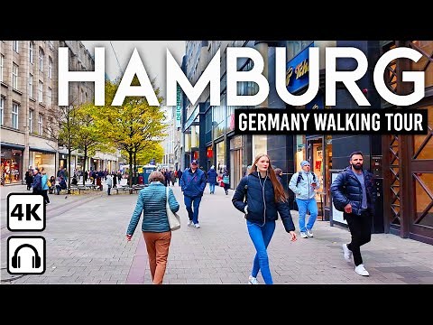 HAMBURG, Germany 🇩🇪 4K Walking Tour in the Heart of Germany's Port City