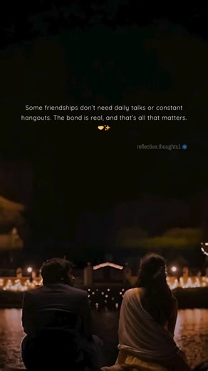 Reflective Thoughts 📝 on Instagram: "Tag that one friend who’s always there, no matter how much time passes! Do you have a friend you don’t talk to every day but the bond never changes?"