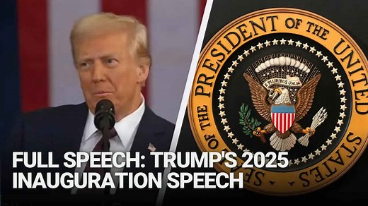 FULL SPEECH: President Trump's 2025 Inauguration Speech