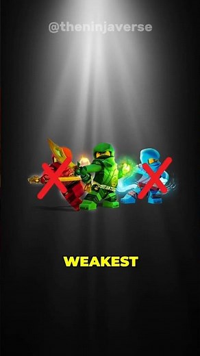 Who Is The Weakest Ninja From The Original Ninja Team? #shorts