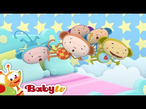 Five Little Monkeys 🐒 | Nursery Rhymes & Songs for Kids | ‪@BabyTV‬​