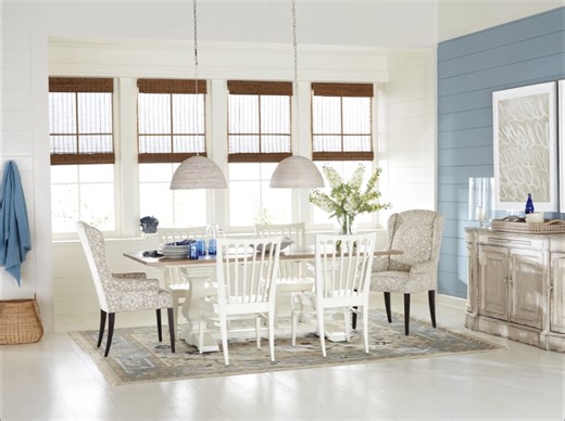 If you stop with Ethan Allen dining furniture, no matter how gorgeous it is, you’re only 75% of the way there. Accents like lighting, artwork, rugs, and tabletop décor will take your dining room over the top. This Design Tip Tuesday, ask your Ethan Allen designer to add a full complement of accents to your 3D room plan! | Ethan Allen