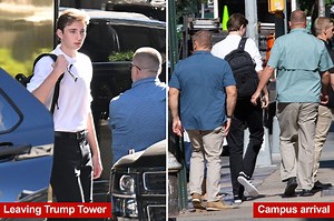 Barron Trump arrives at NYU for first day at college