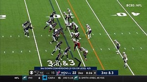 Davis Mills' strike hits Chris Moore perfectly in stride for 27 yards