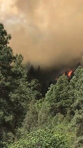 Wow. The 416 fire near Durango is moving fast. Liz Cecilia shared this video of flames near Highway 550. More: http://kdvr.com/2018/06/01/wildfire-closes-highway-550-near-durango/ | FOX31 KDVR.com