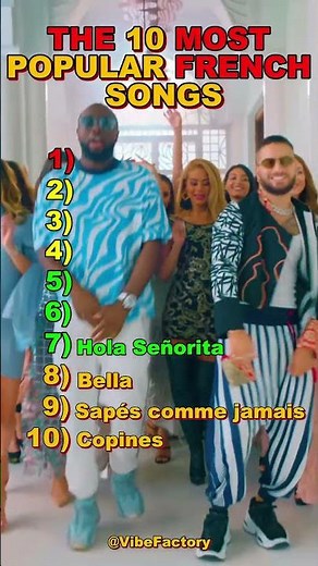 🎶THE 10 MOST POPULAR FRENCH SONGS! 🔥