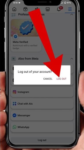 Facebook account logout kaise kare 😱 How to logout facebook account 2026