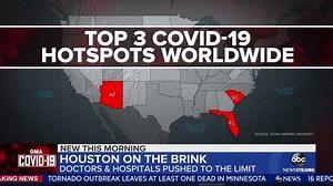 CORONAVIRUS LATEST: -U.S. tops 3 million cases -AZ, FL and SC growing faster than anywhere else in the world -41 FL hospitals have zero beds available gma.abc/3iGnwzF | Good Morning America