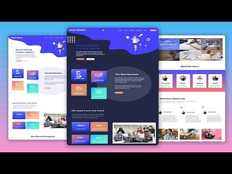 How To Make A Complete Website Using HTML And CSS | Responsive Website Tutorial
