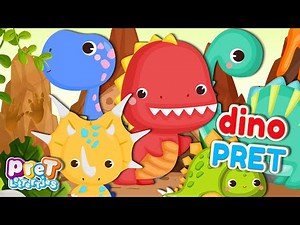 Pretlettertjes Dino PRET • Wat doet de Dino? • Tellen 1 tot 10 • Dino Filmpjes Nederlands