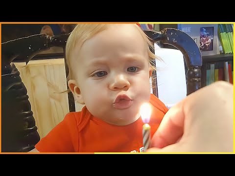 Funny Babies Blowing Candle and FAILS | Cute Baby Moments And Cake