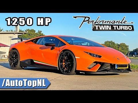1250HP Lamborghini Huracan TWIN TURBO *358km/h* REVIEW on AUTOBAHN by AutoTopNL