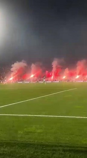 Red Star Fans Bring the Heat to the Belgrade Derby! #shorts