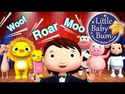 Animals Sounds Song | Nursery Rhymes for Babies by LittleBabyBum - ABCs and 123s