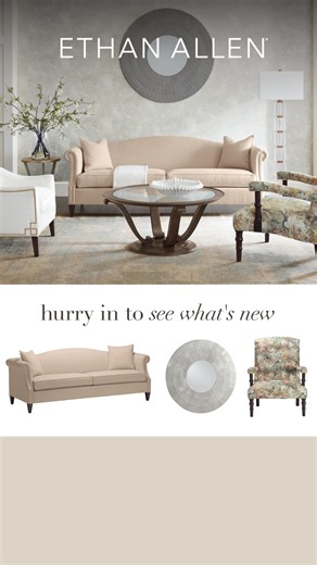 It’s wow time🤩 at Ethan Allen, where new furniture for fall is starting to take center stage. Drop in to explore these new looks—we even offer interior design at no extra charge. | Ethan Allen