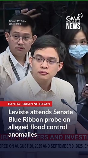WATCH: Rep. Leandro Leviste attends Senate Blue Ribbon probe on the alleged flood control anomalies. Among the invited witnesses and resource persons for today’s hearing are Cong. Leandro Leviste, DPWH Sec. Vince Dizon, Former DPWH Sec. Manuel Bonoan, Contractor Pacifico Discaya, and former Rep. Zaldy Co, among others. PANOORIN ANG LIVESTREAM: https://www.youtube.com/watch?v=yVfYFIXsrGM | GMA News