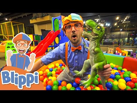 Blippi Learns At An Indoor Playground | Educational Videos For Kids