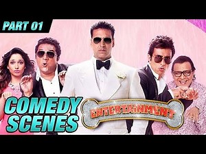 Entertainment Comedy Scenes | Akshay Kumar, Tamannaah Bhatia, Johnny Lever | Part 1