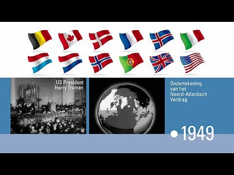 De geschiedenis van de NAVO - videotijdlijn (NATO video timeline - DUTCH)